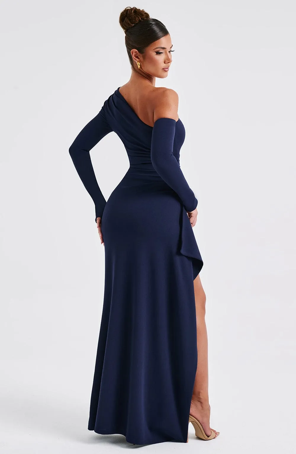 Abrielle Maxi Graceful Dress - Navy