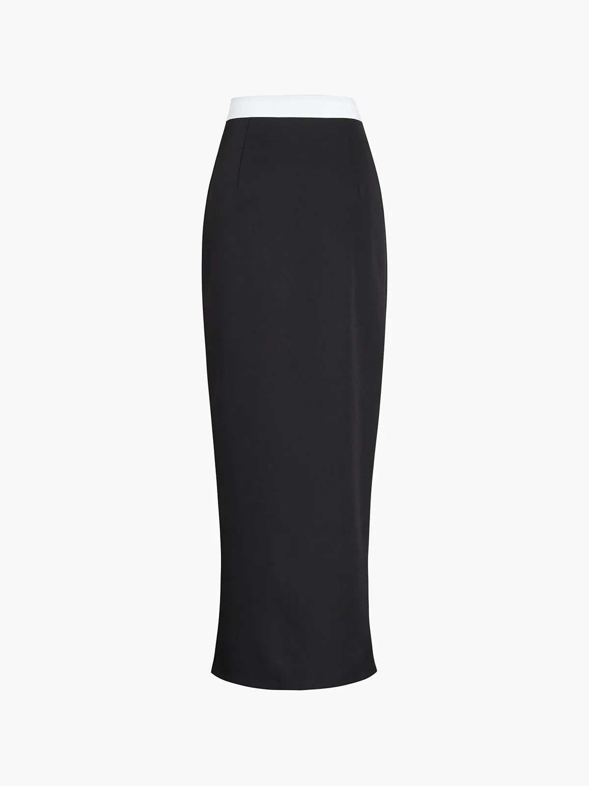 Asymmetric Waistband Graceful Maxi Skirt