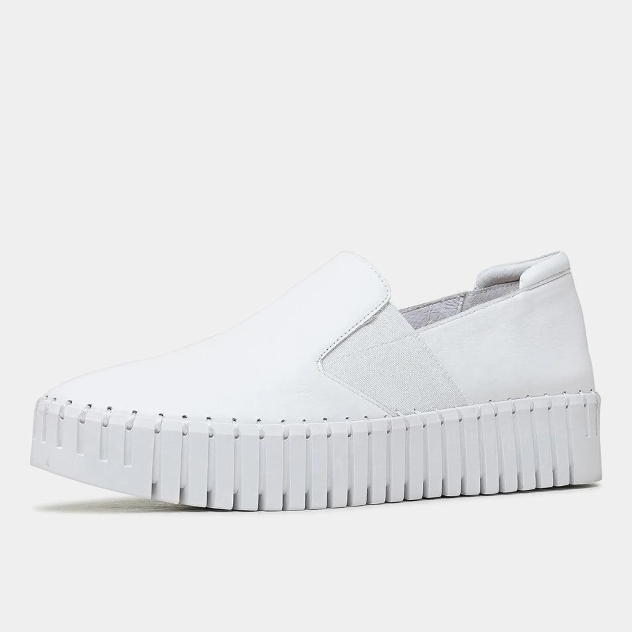 Becca White Leather Sneakers