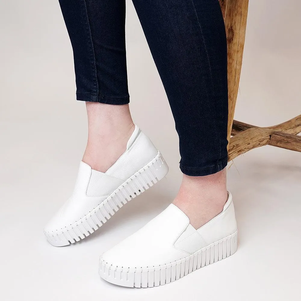 Becca White Leather Sneakers