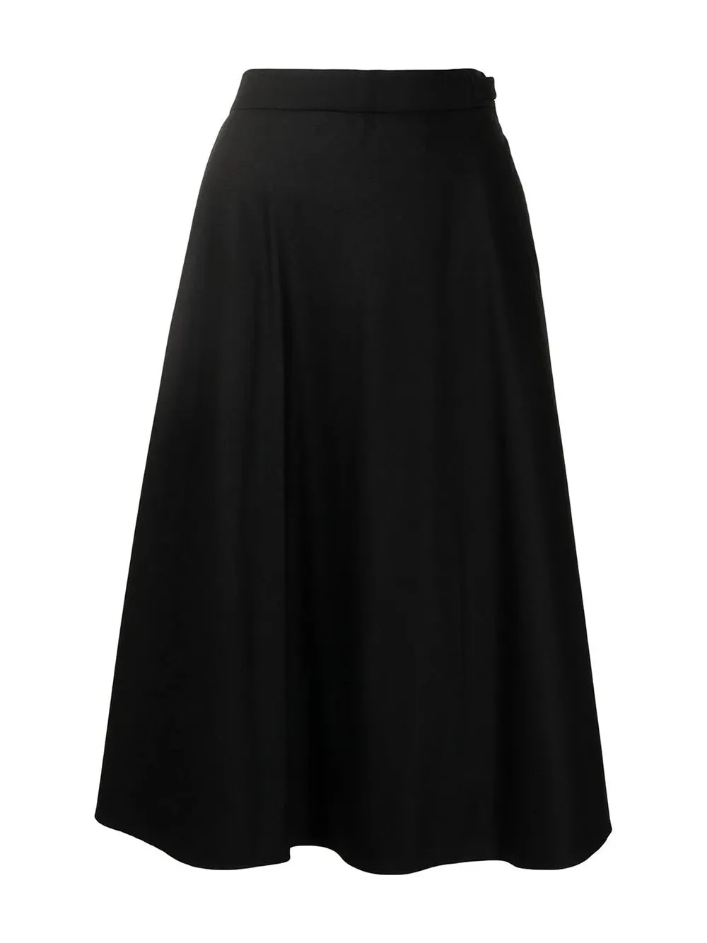 Below Knee Aline Flare Skirt