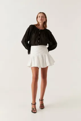 Carrie Ruched Mini Skirt