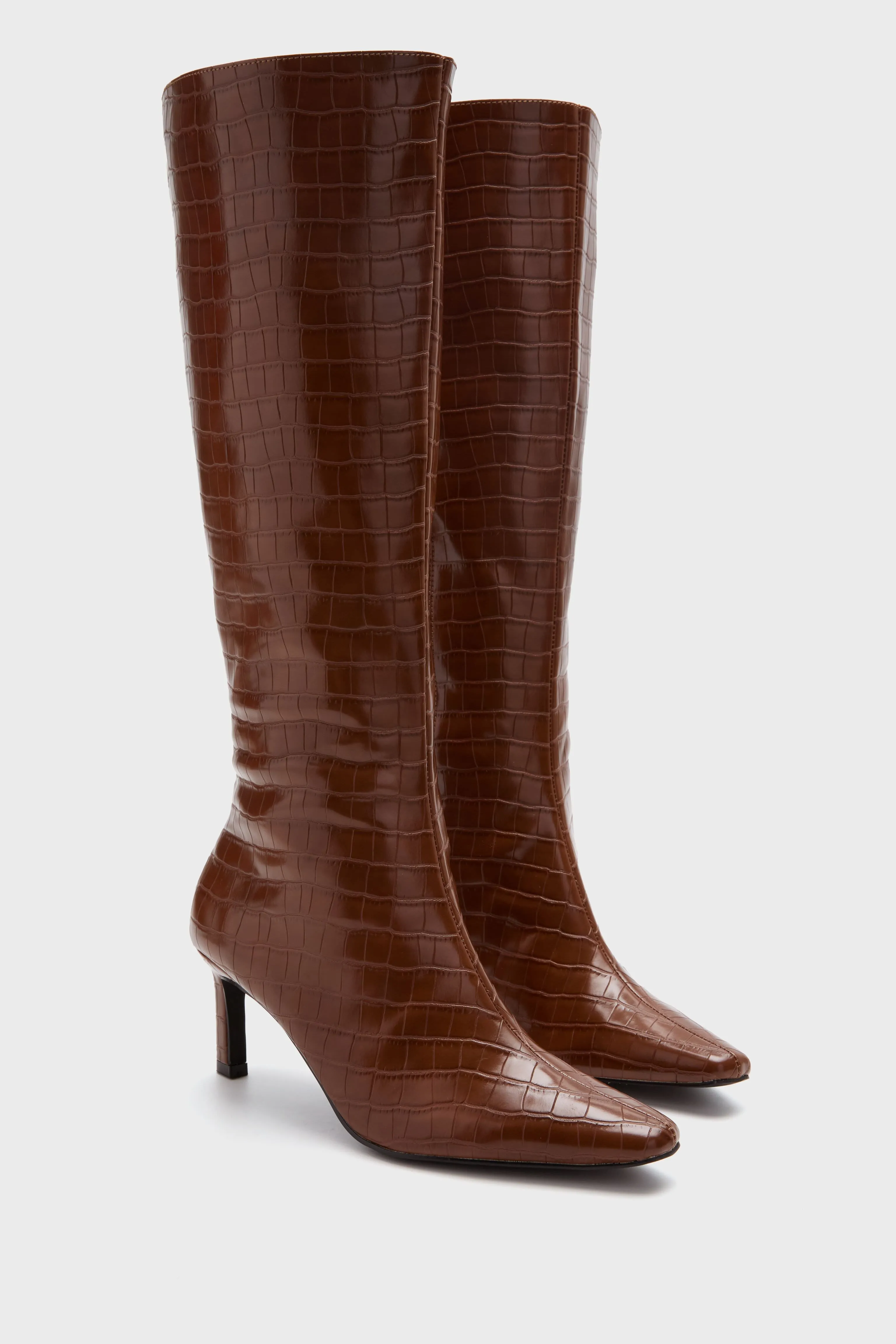 Cognac Croc Robbie Boots