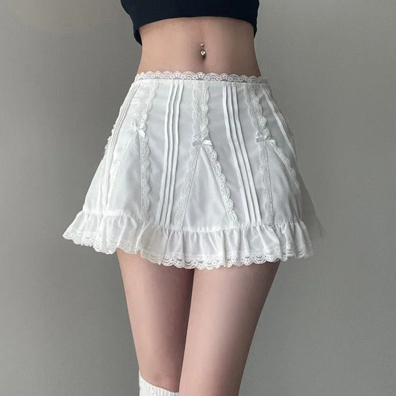 Coquette Frill Hem Mini Skirt