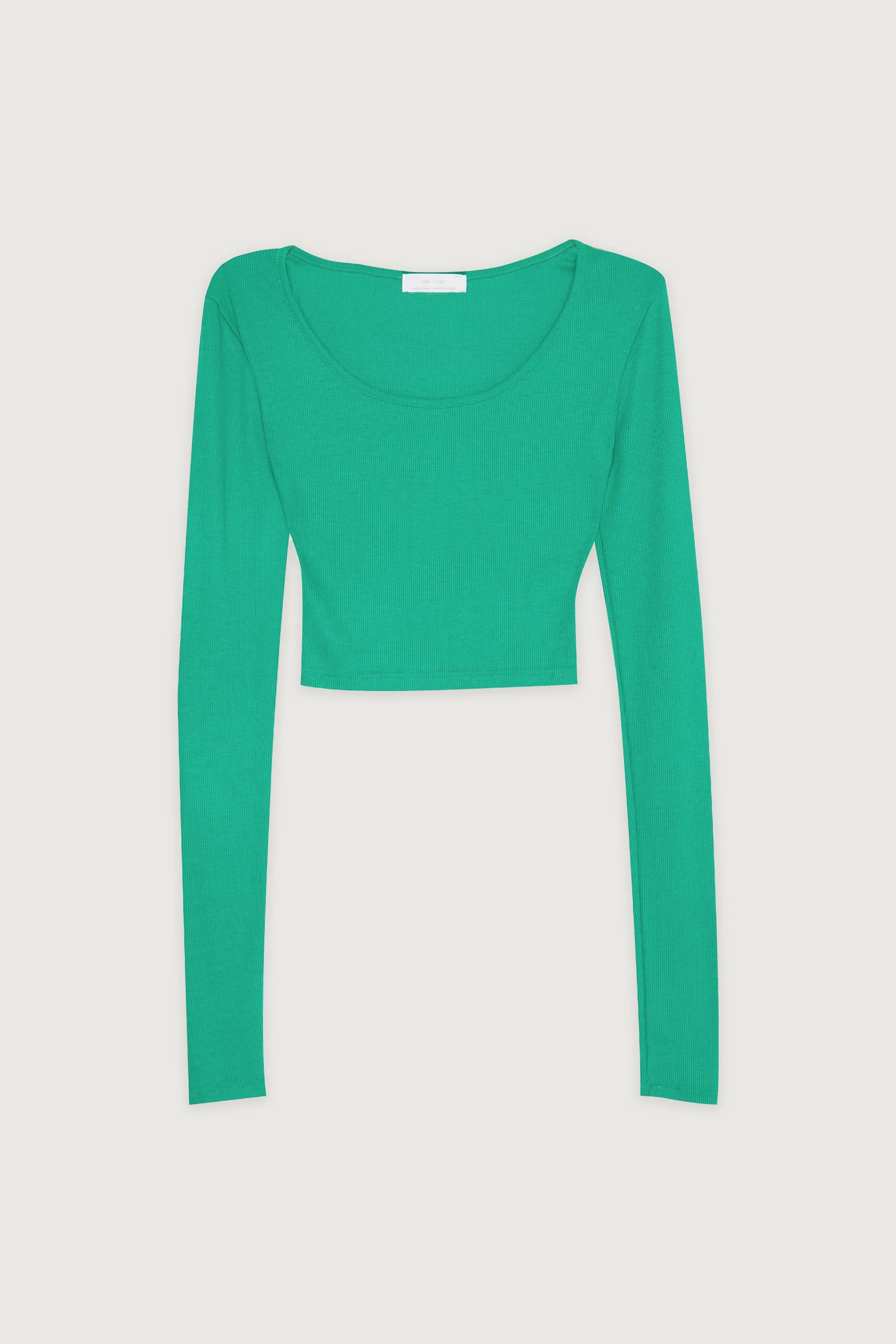 CROPPED LONG SLEEVE TOP