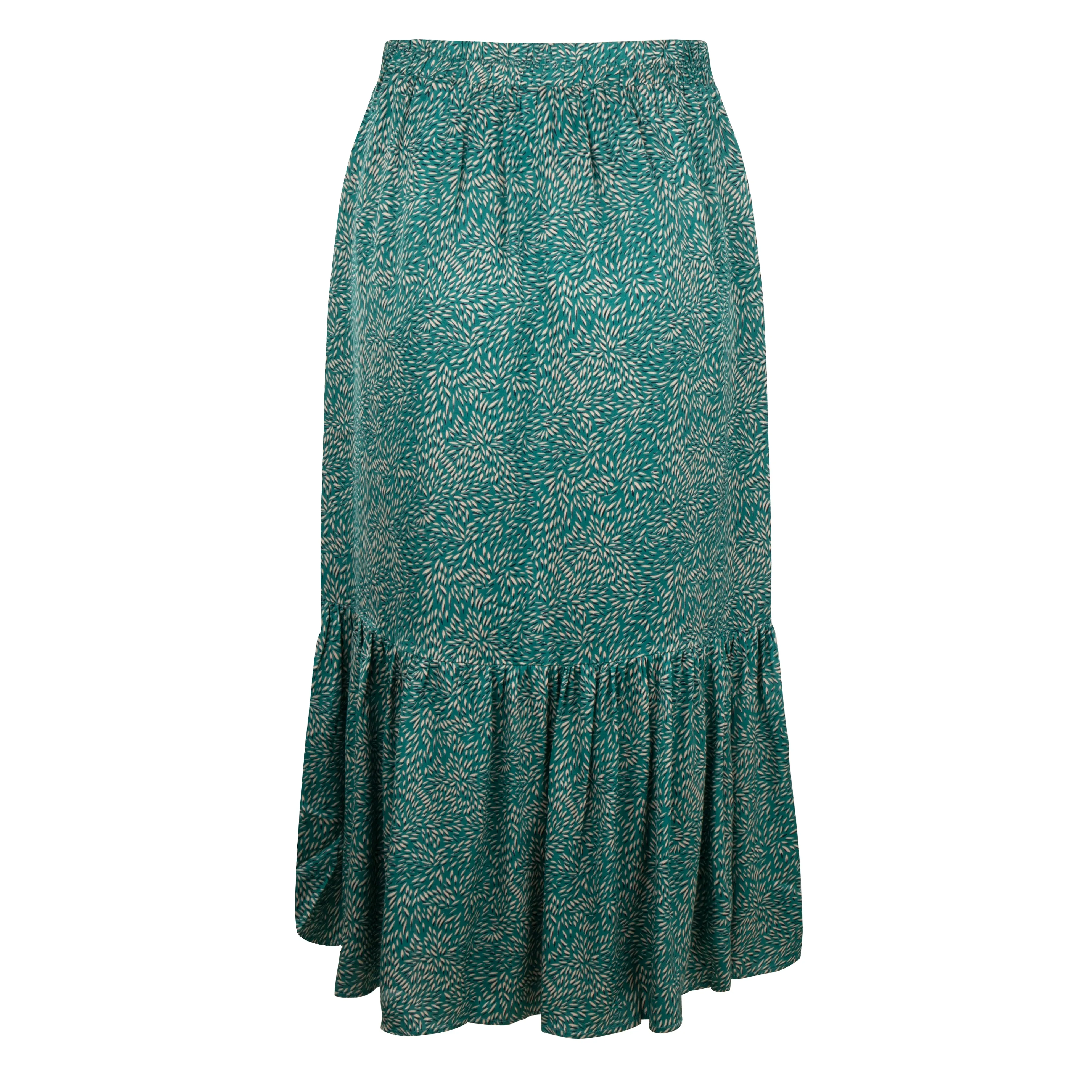 Esqualo - Midi Skirt with Wheat Print