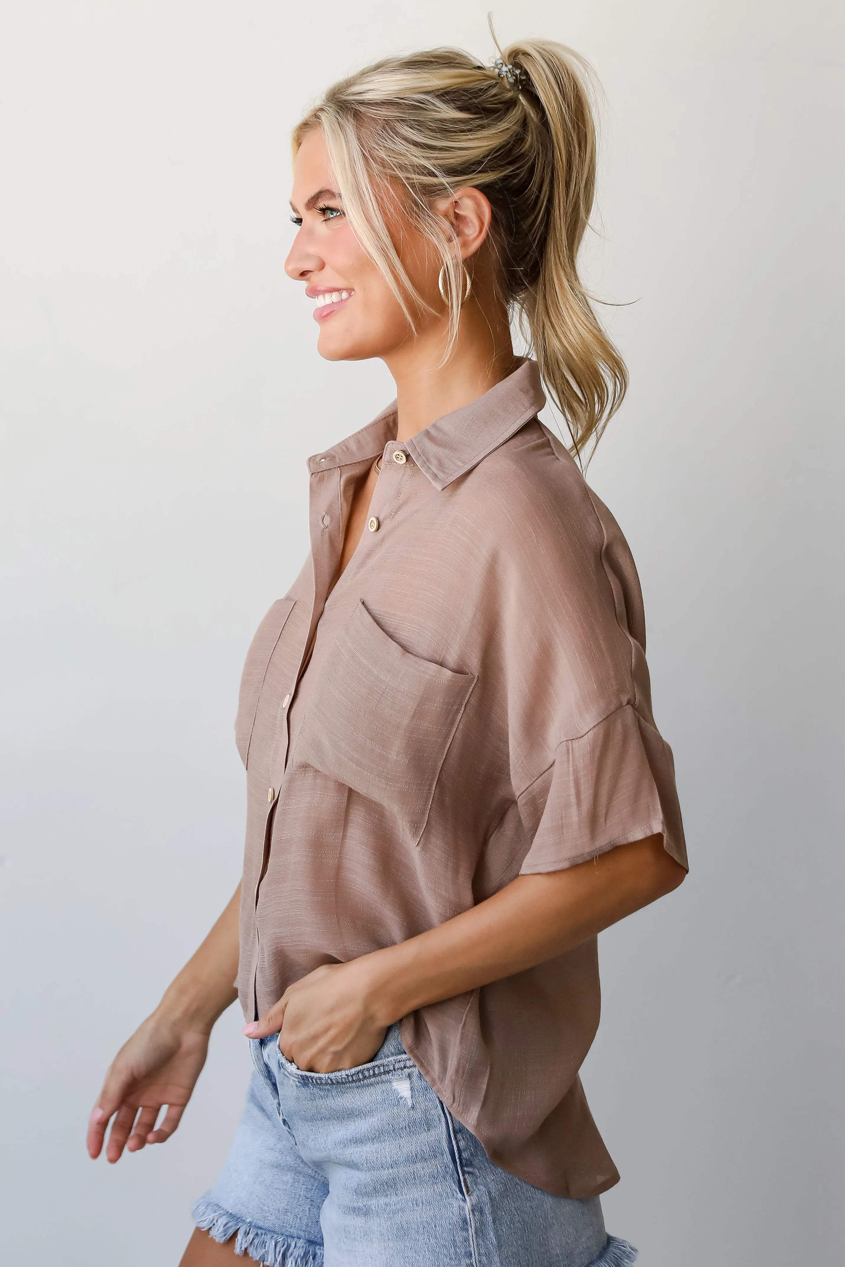 FINAL SALE - Enviable Poise Blouse - DU DEAL