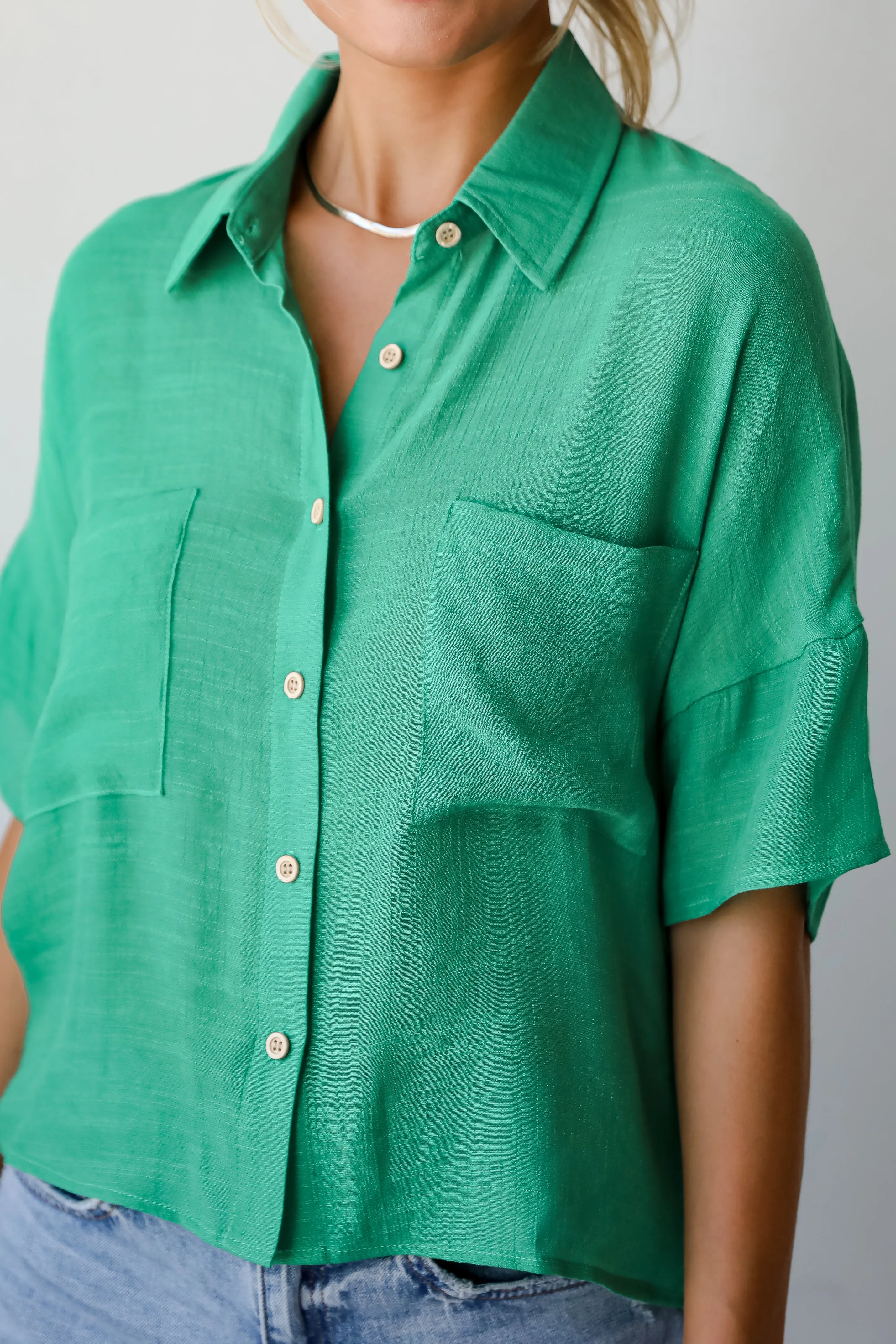 FINAL SALE - Enviable Poise Blouse - DU DEAL