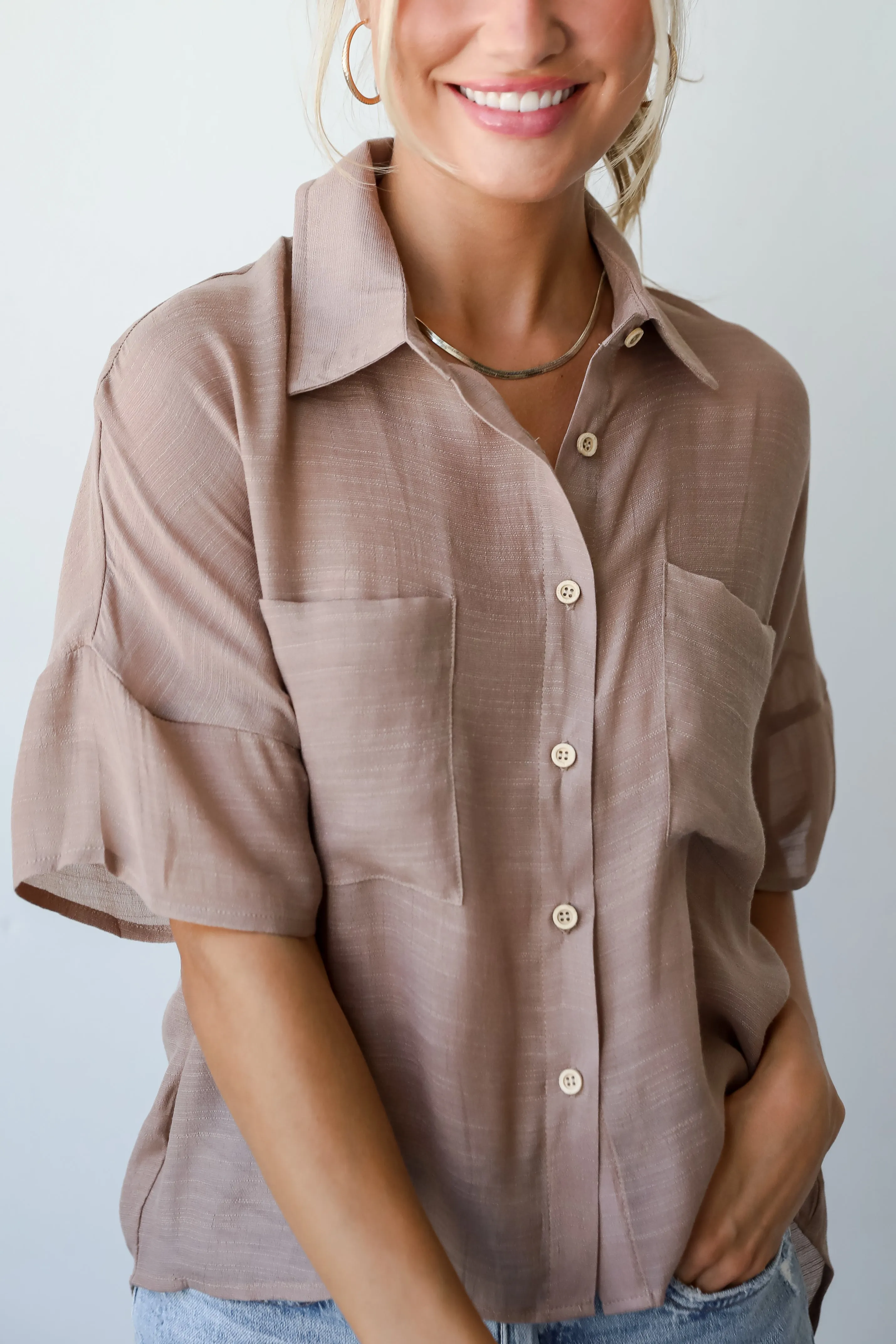 FINAL SALE - Enviable Poise Blouse - DU DEAL