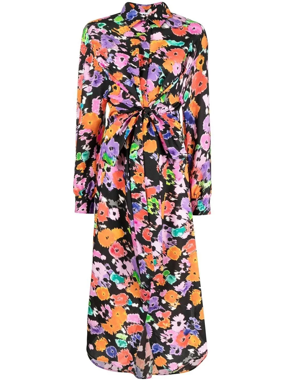 FLORAL-PRINT SHIRTDRESS