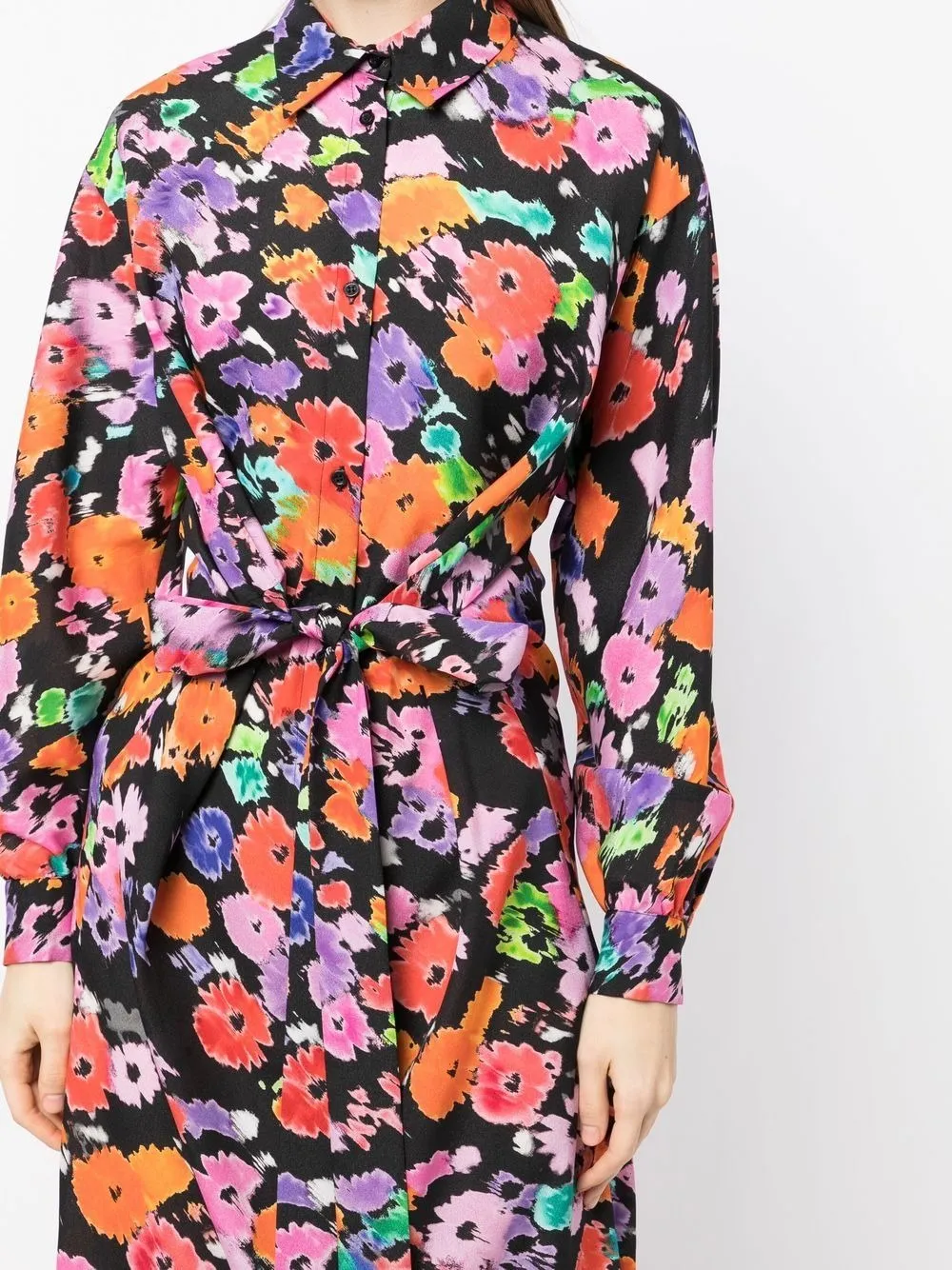 FLORAL-PRINT SHIRTDRESS