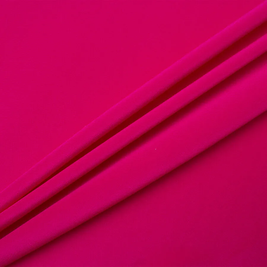 Fuchsia Pink Silk Crêpe de Chine