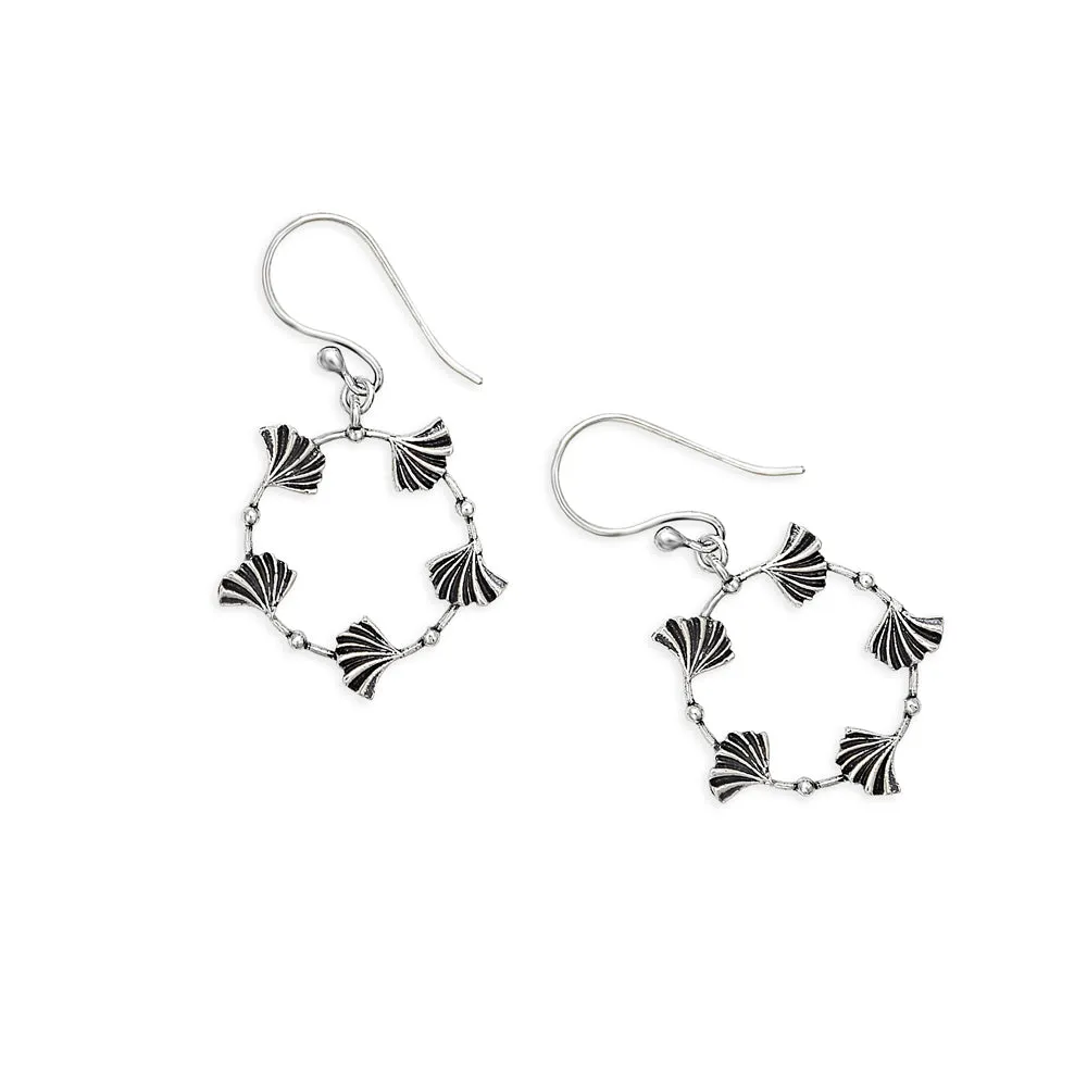 Heart's Dance Earrings in Silver