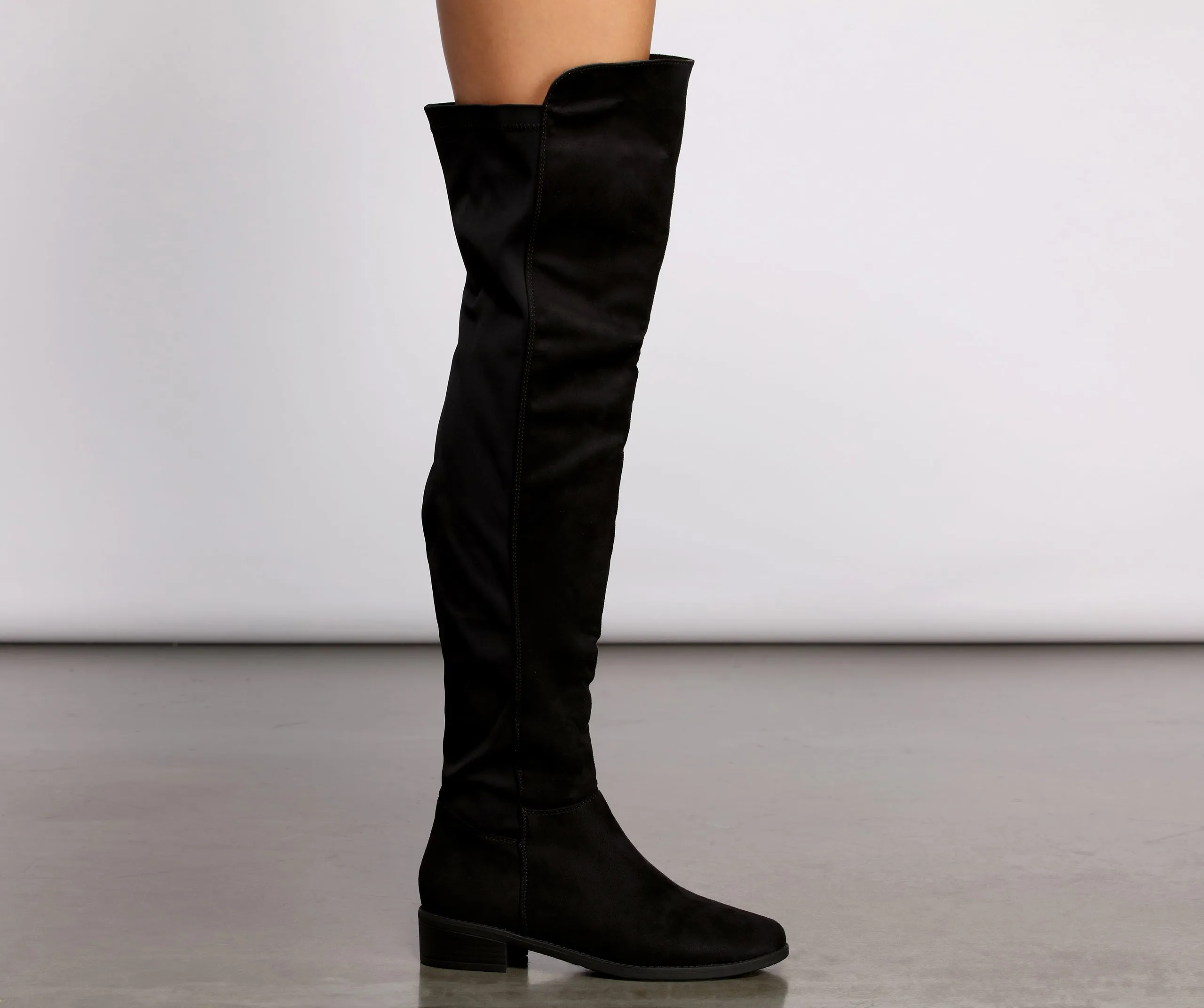 Here For It Over The Knee Flat Boots