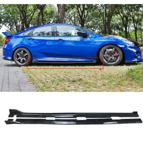 Honda Civic Side Skirts Glossy Black Modulo Style - Model 2022-2024