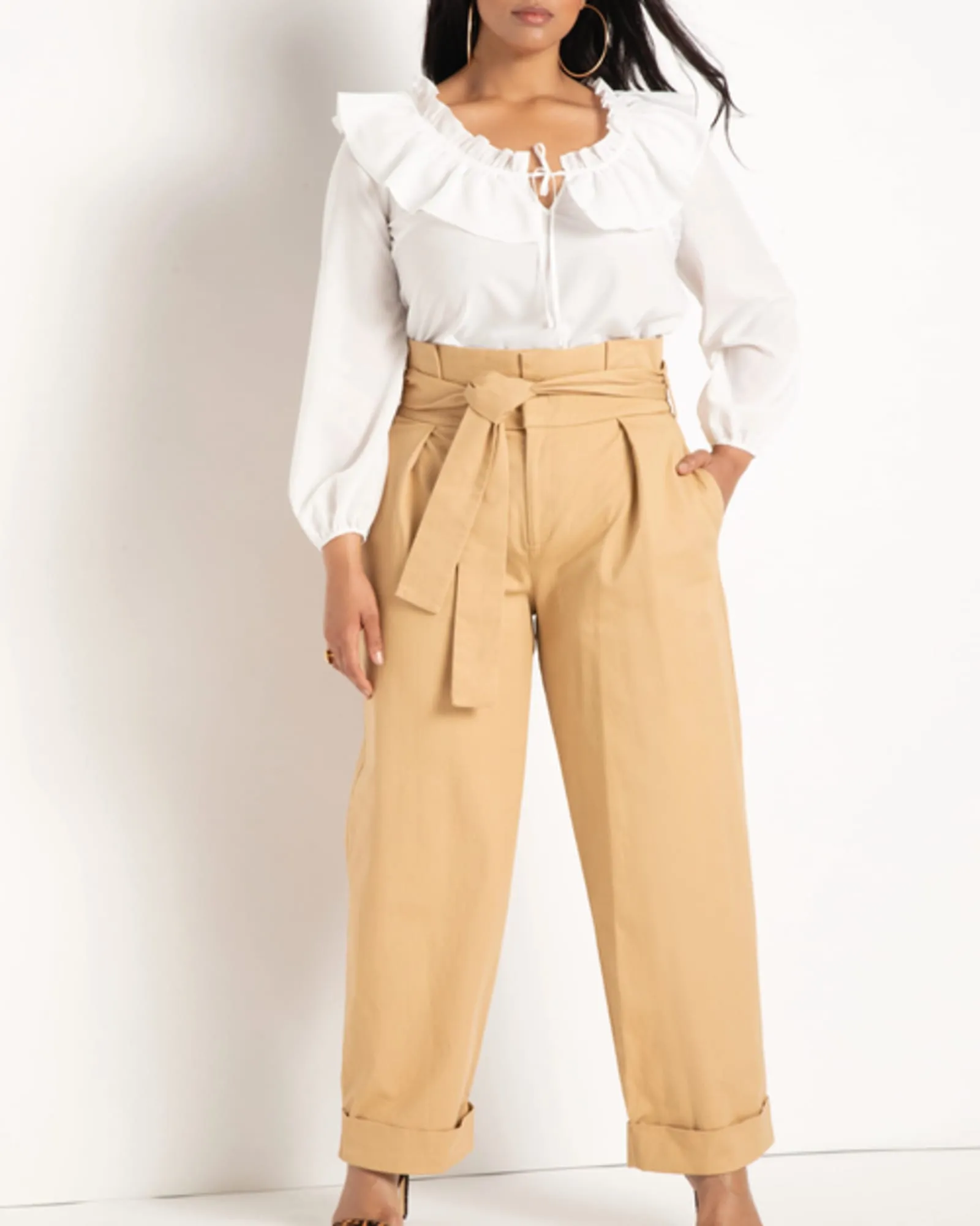 Khloe Ruffle Blouse | Soft White