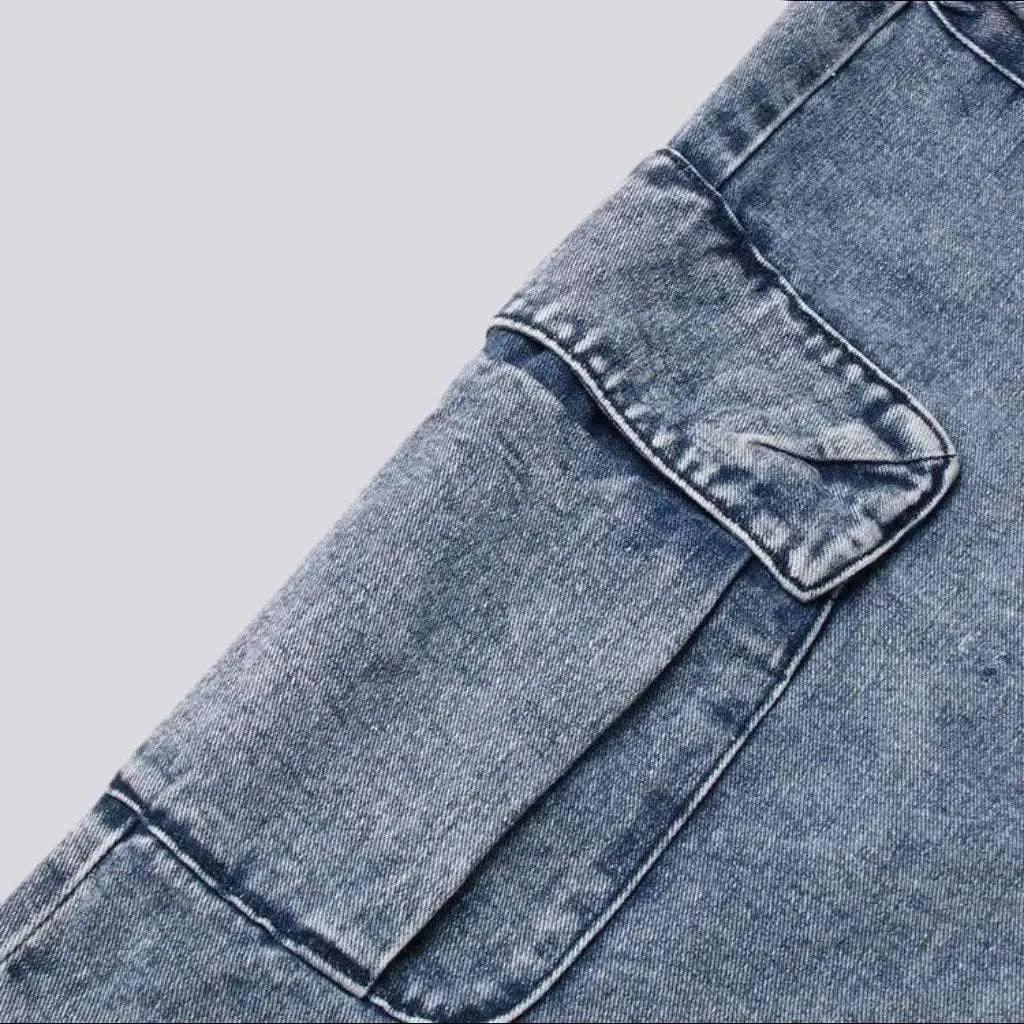 Long vintage jeans skirt
 for women