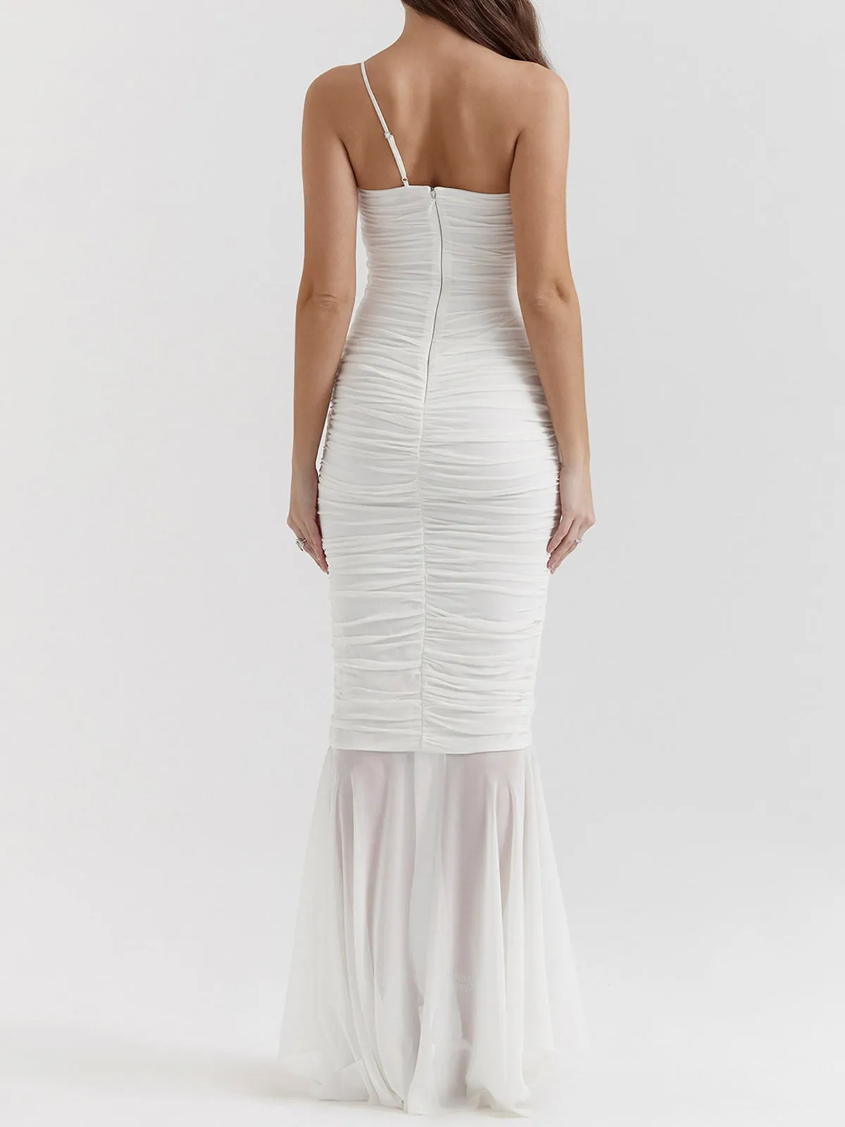 One Shoulder Graceful Cami Long Dress