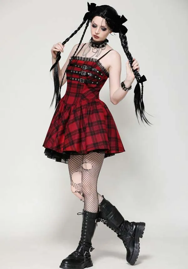 Playful Punk Red Rock | DRESS