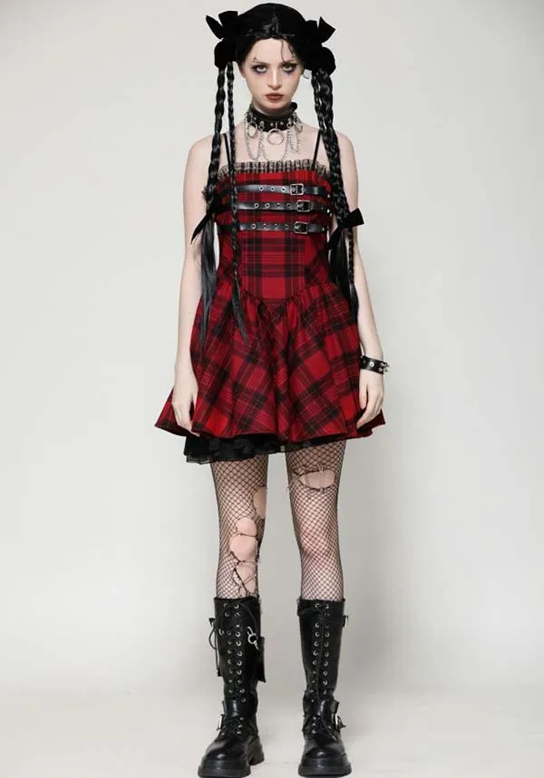 Playful Punk Red Rock | DRESS