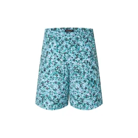 Printed Nylon Swim Shorts Vibrant Greeen