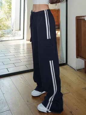 Side Panel Graceful Cargo Sweatpants