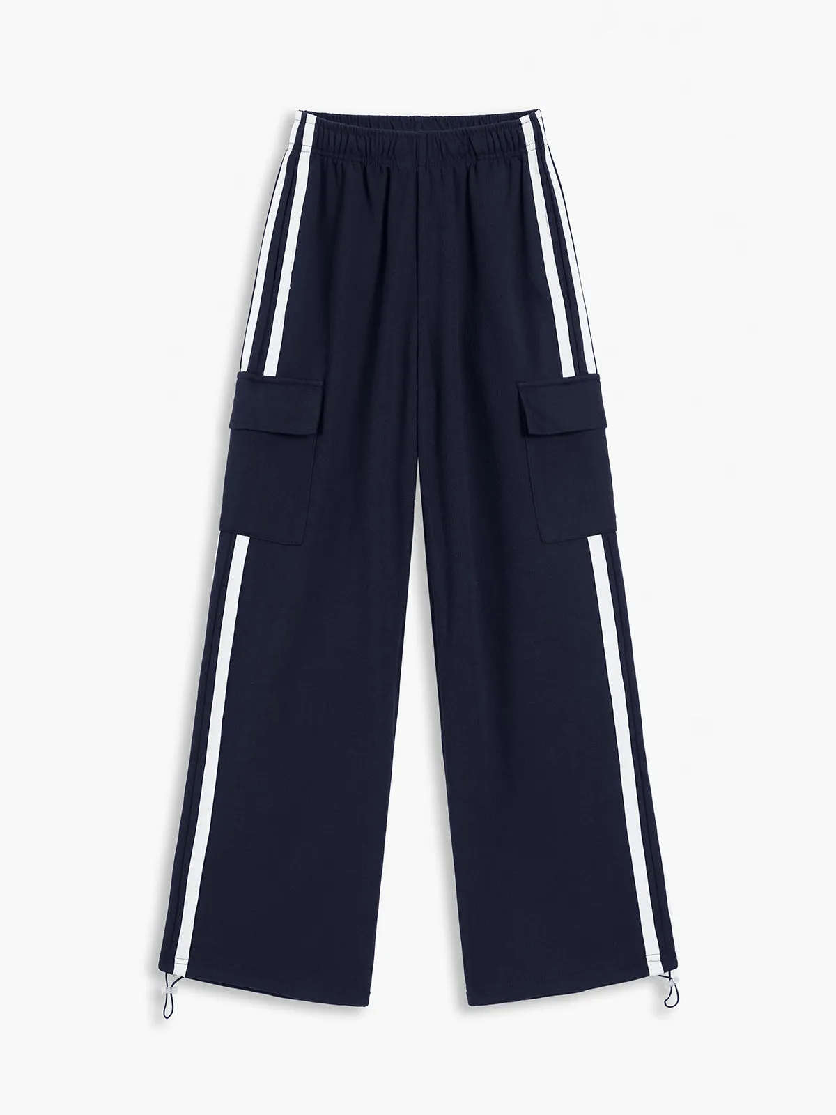 Side Panel Graceful Cargo Sweatpants