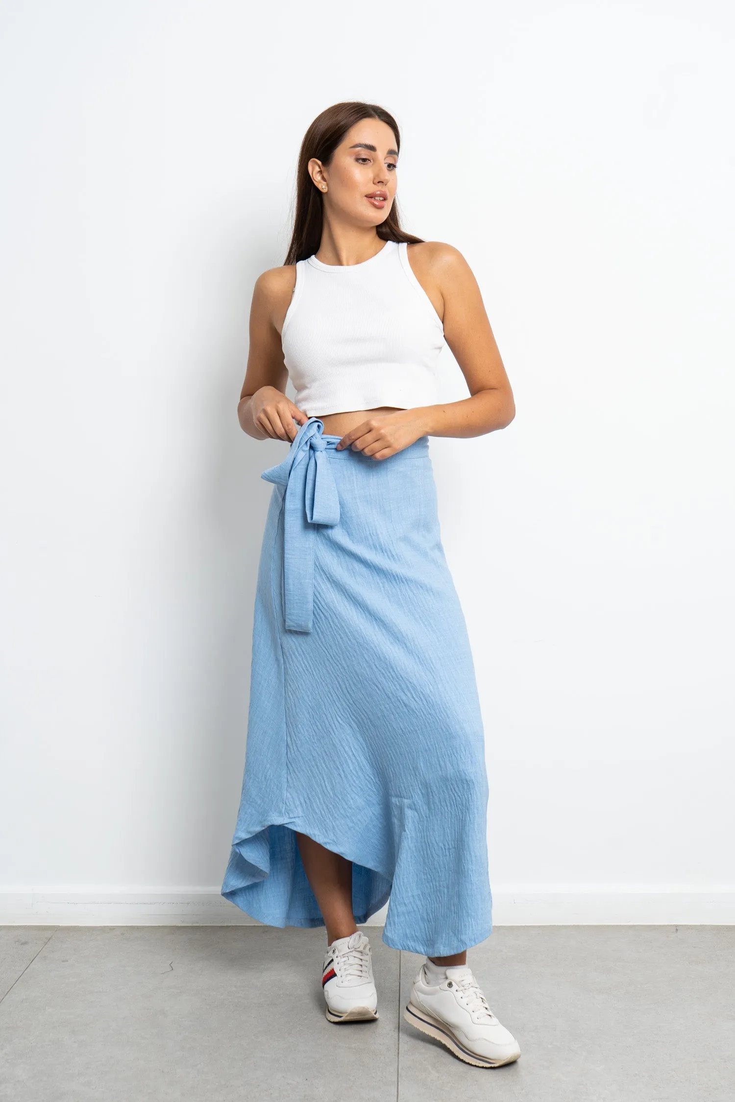 Stylish Wrapping Skirts - Azul