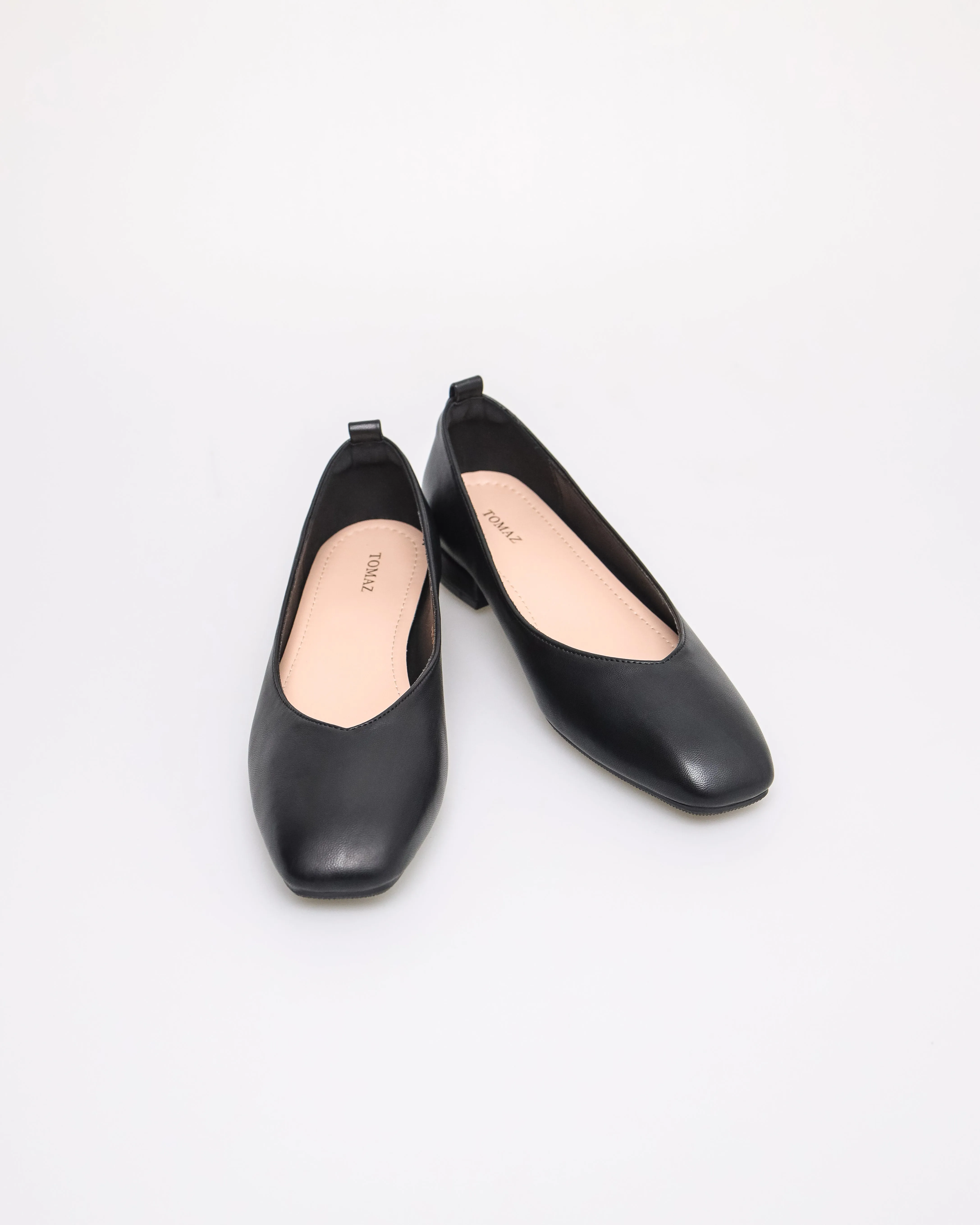 Tomaz YX195 Ladies Classic Flats (Black)