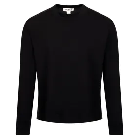 Womens LS Mix Sweater Black - AW24